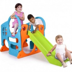 FEBER Large Playground Activity Center Slide 100 cm Climbing Wall Shapes