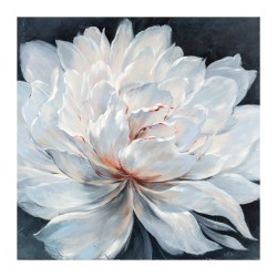 Oil painting 100x100cm, white blossom