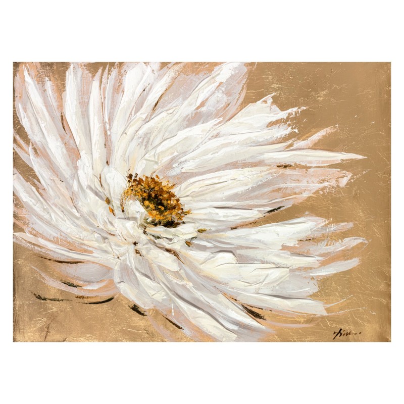 Масляная картина 90x120cm, белый цветок