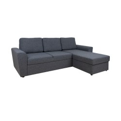 Corner sofa bed INGMAR dark grey