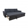 Corner sofa bed INGMAR dark grey