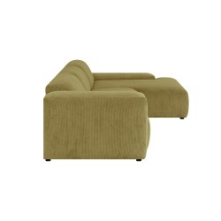 Corner sofa LEHTE 3-seater, right corner, green