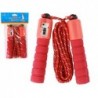 Red Skipping Rope With Counter 275cm Fitness Adjustment