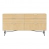 Sideboard BASSEL 120x40xH80cm, 3D melamine