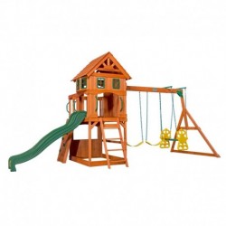 Huge Wooden Playground Atlantic Backyard Discovery Step2