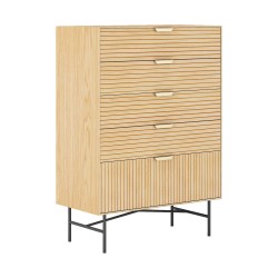 Sideboard BASSEL 80x40xH114cm, 3D melamine