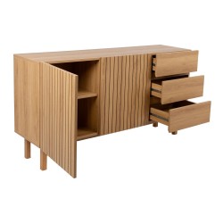 Sideboard SUNNY 150x40xH80cm, melamine oak