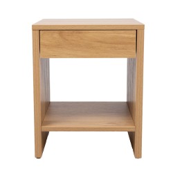 Nightstand SUNNY with drawer 40x40xH50cm, melamine oak