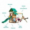 Backyard Discovery Belmont Wooden Playground 6in1 + table for free!