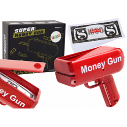 Money Gun Shooting Red Launcher Money Gun Banknotes