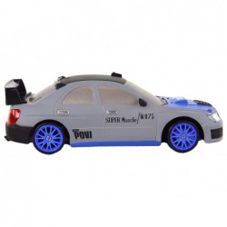 Remote Controlled Sports Car R/C 1:24 Gray Replaceable Wheels