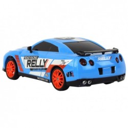 Remote Controlled Sports Car R/C 1:24 Blue Replaceable Wheels