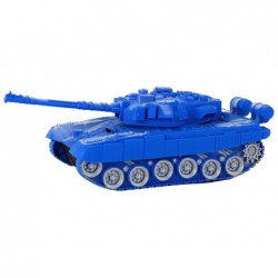 R/C Tank Remote Controlled Lights Sound Blue 1:18 27MHz