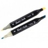 Marker Pens 120 Pieces Colorful Double-sided Portable Bag