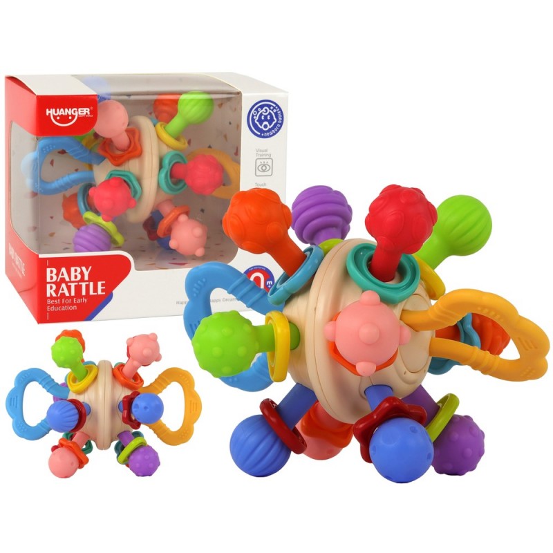 Sensory Toy Rattle Teether Ball For Babies