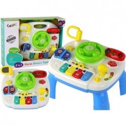 Educational Interactive Table 2in1 Board For Toddlers Steering Wheel