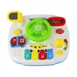 Educational Interactive Table 2in1 Board For Toddlers Steering Wheel