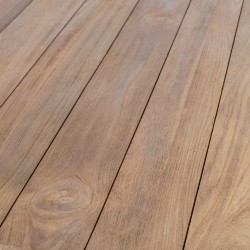 Стол KATALINA D150xH78см, материал  массива древесины тика повторного использования, цвет  натуральный