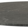 Dining table IBIZA D110xH74cm, black marble