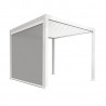 Pull-down screen for gazebo MIRADOR-111 4m, white light grey