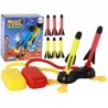 Foam Rocket Launcher Pump Yellow Red 6 Pcs