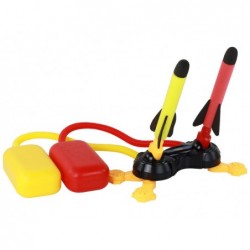 Foam Rocket Launcher Pump Yellow Red 6 Pcs