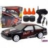 Remote Controlled Sports Car R/C 1:24 Black Replaceable Wheels