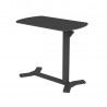 Desk ERGO with one leg, manual, black