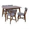 Dining set JESPER with 4 chairs