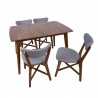 Dining set JESPER with 4 chairs