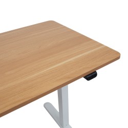 Desk ERGO LIGHT with 1 motor 120x60cm, white oak