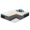 Bed OZZO with mattress HARMONY DELUX 160x200cm, light wood