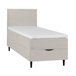 Continental bed LAARA 90x200cm, beige