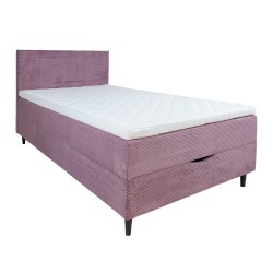 Continental bed LAARA 120x200cm, pink