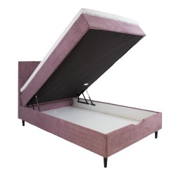 Continental bed LAARA 120x200cm, pink