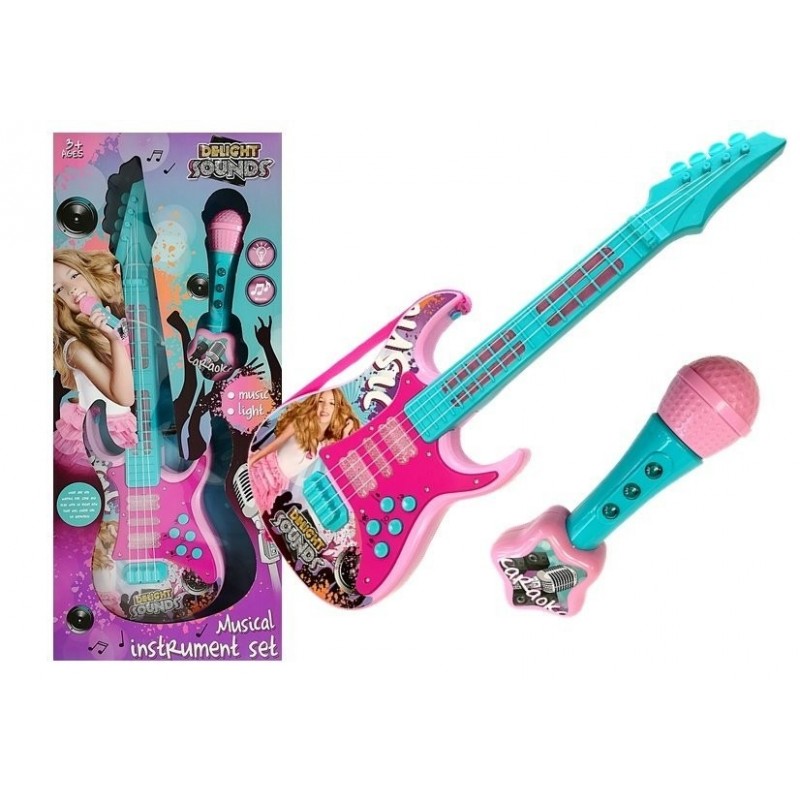 Guitar Set with Microphone Karaoke Set