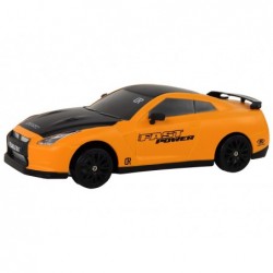 Remote Controlled Sports Car R/C 1:24 Yellow Interchangeable Wheels