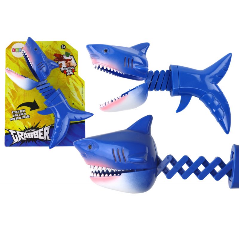 Shark Catcher Bite Toy Spring Blue