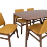 Dining set HAYDIE with 4 chairs