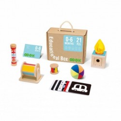 TOOKY TOY Box XXL Montessori Educational 6in1 Sensory Box 0-6 Months