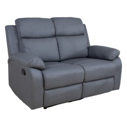 Diivan REX 2-kohaline manuaalne recliner, tumehall