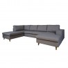 Corner sofa HARALD LC dark grey