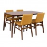 Dining set HAYDIE with 4 chairs