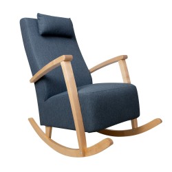 Кресло-качалка VENLA голубовато-серый