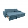 Corner sofa bed INGMAR light blue
