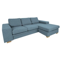 Corner sofa DAGMAR light blue