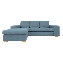 Corner sofa DAGMAR light blue