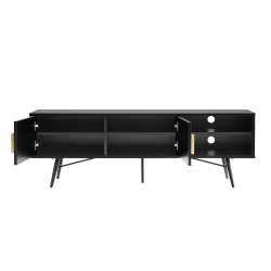 TV table PIXAR 150x40xH50cm, black