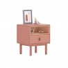 Nightstand IRIS 48x40xH55cm, pink