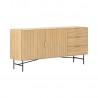 Sideboard BASSEL 160x40H75cm, 3D melamine